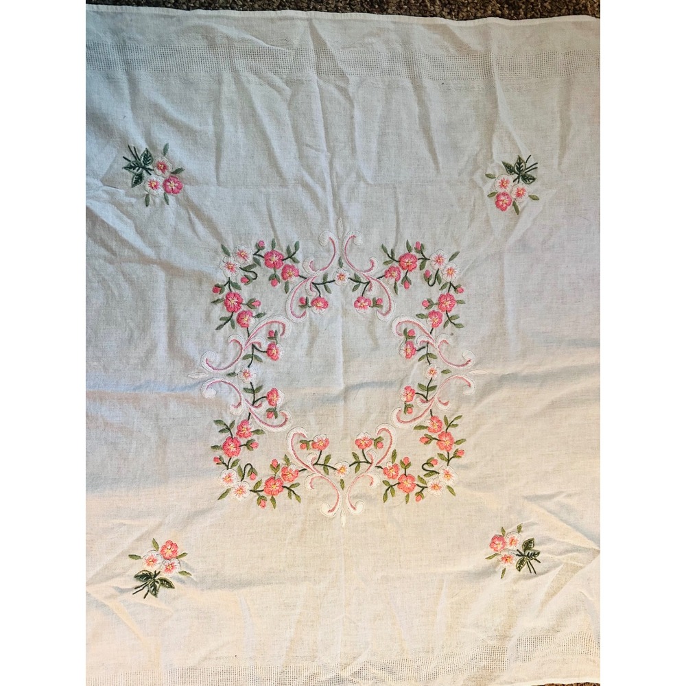 Vintage Floral Table cloth/Linen 30x30
